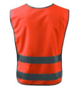Pomarańczowa kamizelka odblaskowa Classic Safety Vest - tył