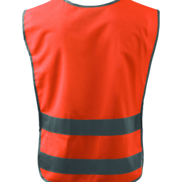Pomarańczowa kamizelka odblaskowa Classic Safety Vest - tył