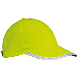 Żółta czapka odblaskowa dla dzieci